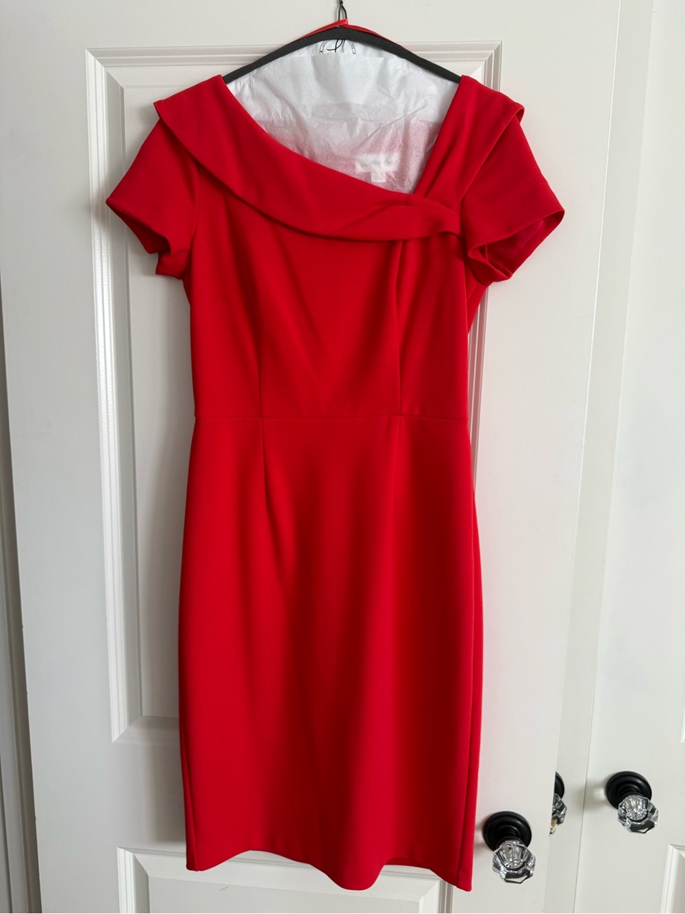 Cherry Red Sheath cocktail dress by Harper Rose.